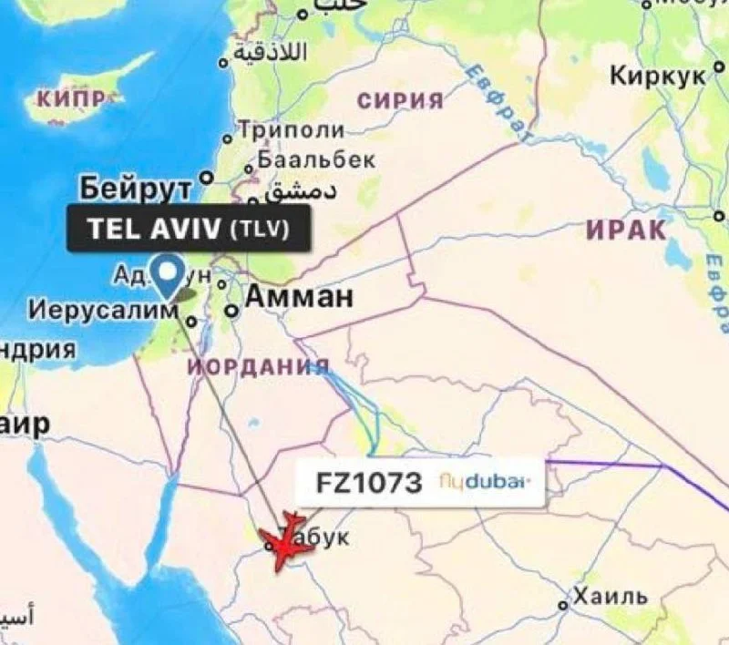 Свыше 150 израильтян на борту самолёта из Дубая не выходят на связь
