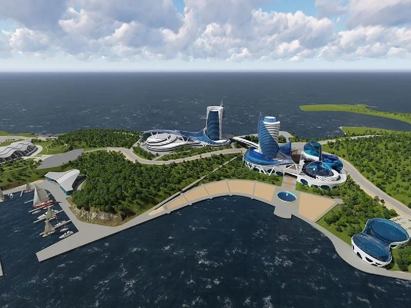 Во Владивостоке площадка аквапарка за 14 млрд превратилась в котлован с водой