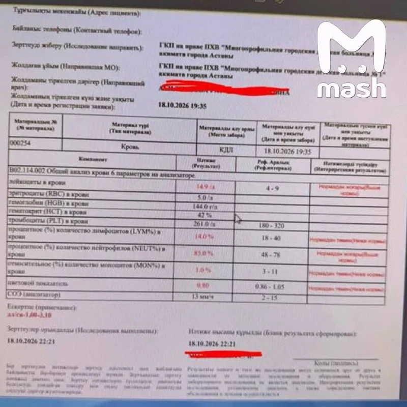 Туристка из России осталась в больнице Астаны после бургера в Bahandi