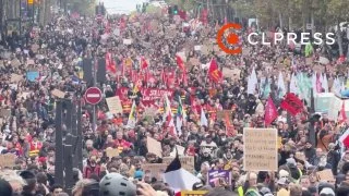 Запрет на шествие в центре Парижа обернулся массовыми задержаниями