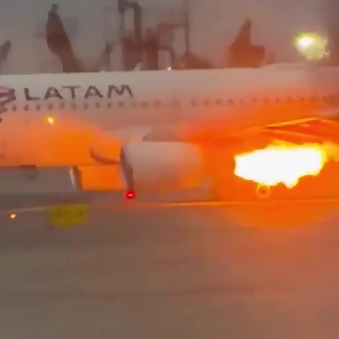 Один двигатель Airbus A320 загорелся перед вылетом из Лимы
