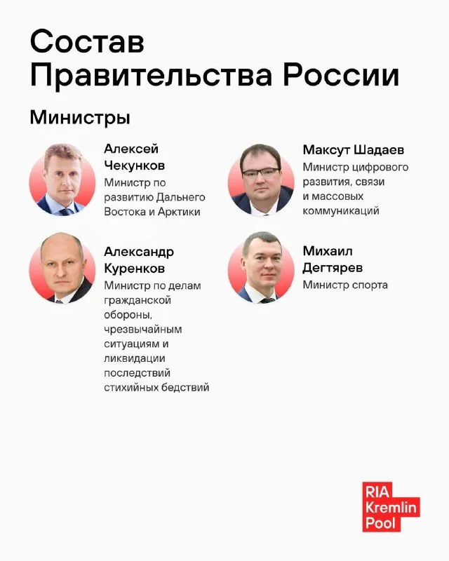Кадровые решения: Силуанов и Трутнев получили новые посты