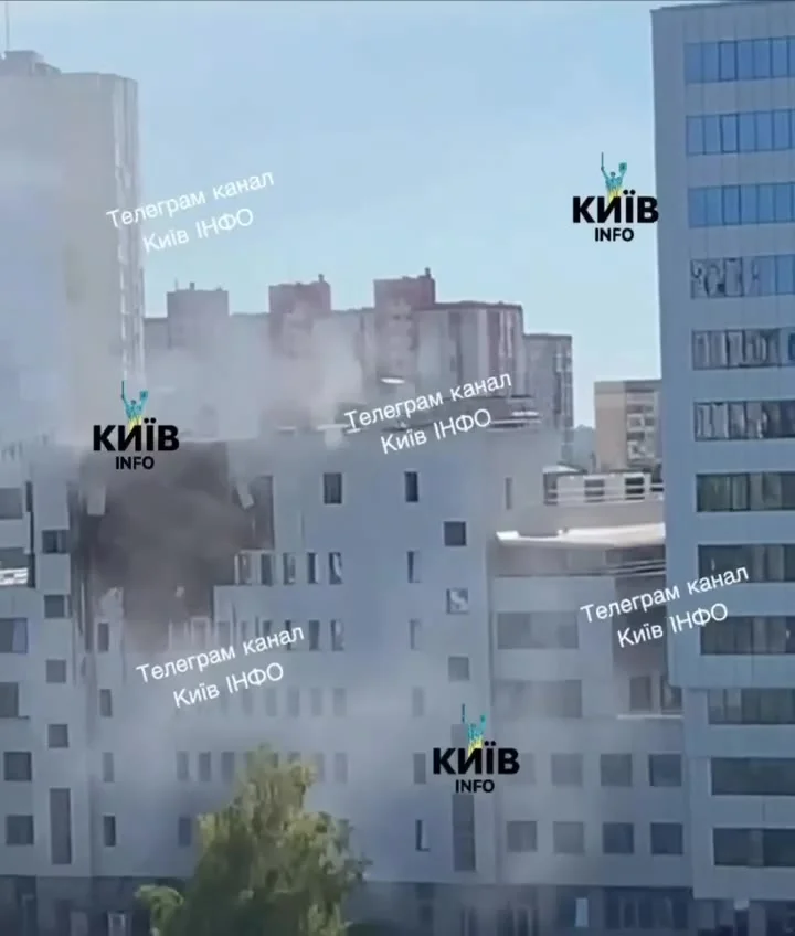 В Соломенском районе Киева прилёт пришёлся по бизнес-центру с офисом Amind